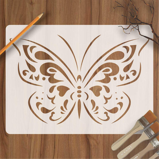 Butterfly Reusable Stencil for Canvas and wall painting.ID# 428