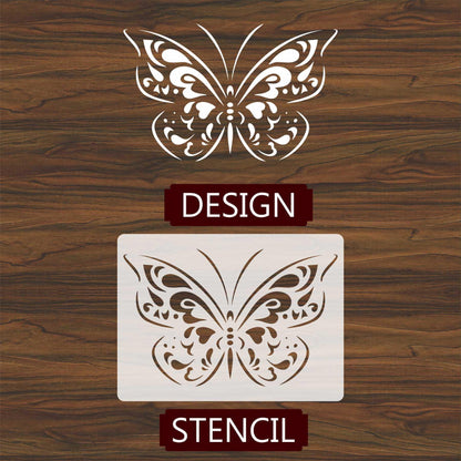Butterfly Reusable Stencil for Canvas and wall painting.ID# 428