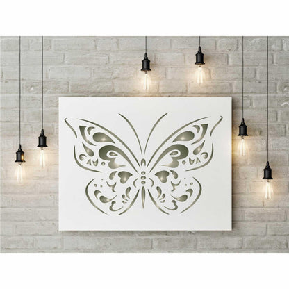 Butterfly Reusable Stencil for Canvas and wall painting.ID# 428