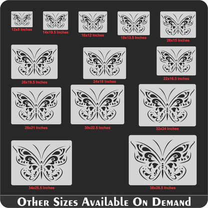 Butterfly Reusable Stencil for Canvas and wall painting.ID# 428