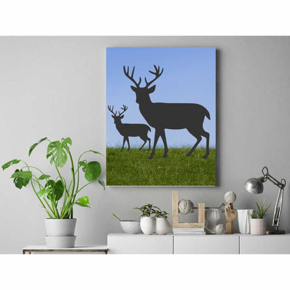 Deer Reusable Stencil for Canvas and wall painting.ID# 430