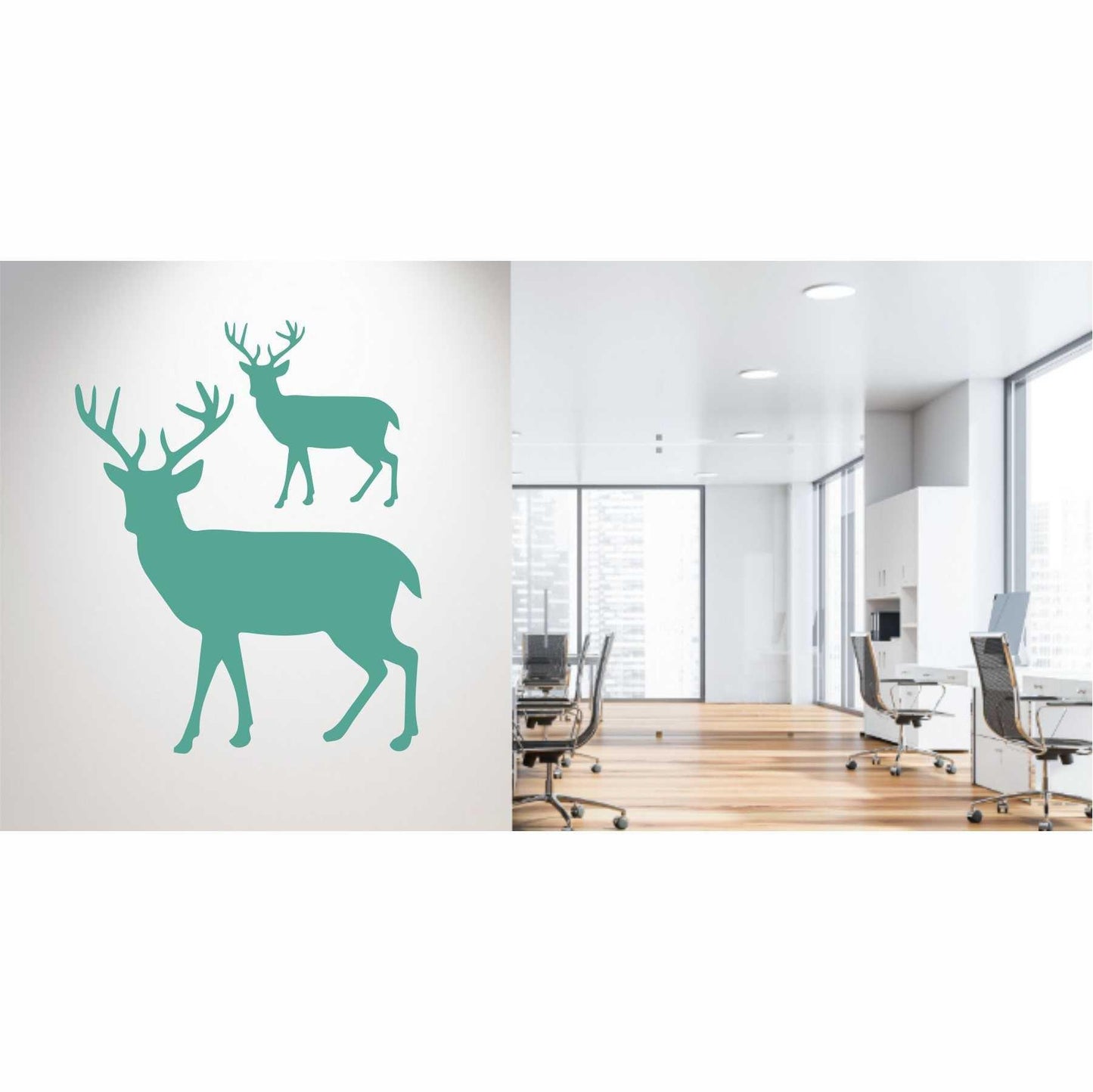 Deer Reusable Stencil for Canvas and wall painting.ID# 430