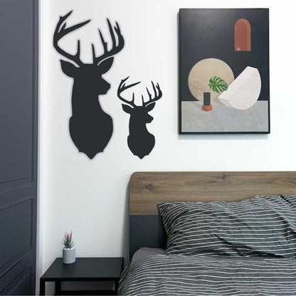 Cristmas Deer Head Reusable Stencil for Canvas and wall painting.ID# 440