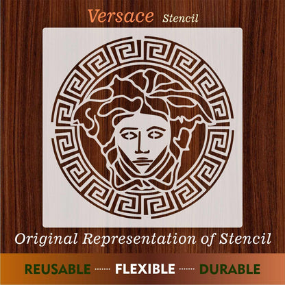 Versace Reusable Stencil For Canvas And Wall Painting.ID# 445