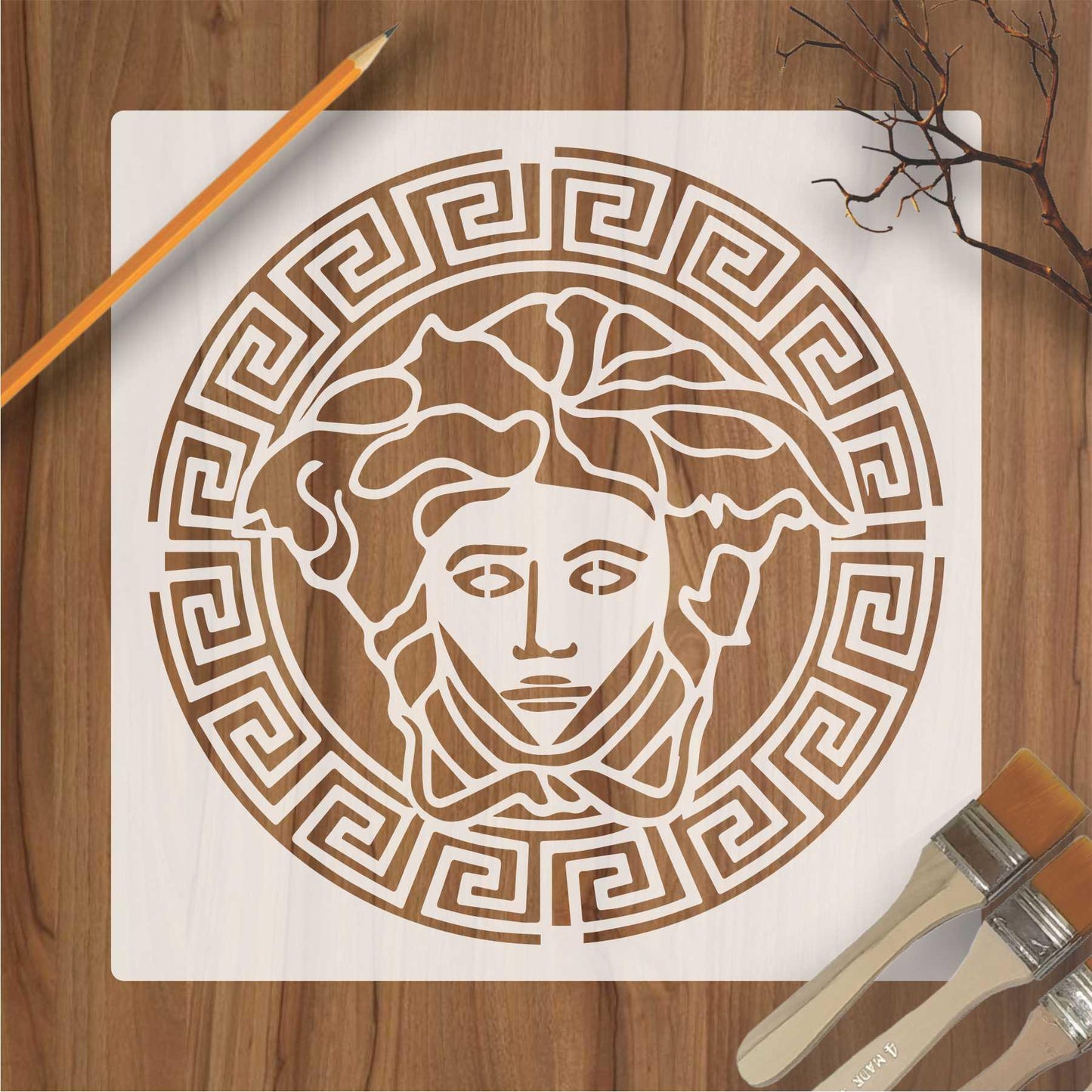 Versace Reusable Stencil For Canvas And Wall Painting.ID# 445