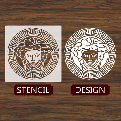 Versace Reusable Stencil For Canvas And Wall Painting.ID# 445