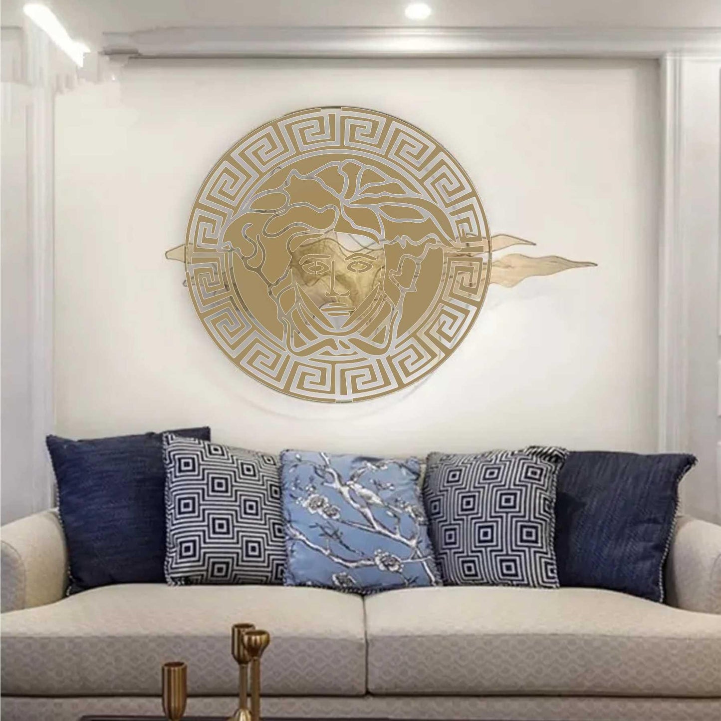Versace Reusable Stencil For Canvas And Wall Painting.ID# 445