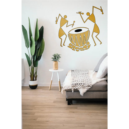 Warli Art & Ancient Reusable Stencil for Canvas and wall painting ID 16