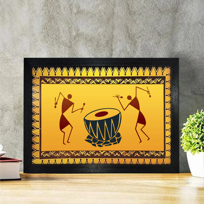 Warli Art & Ancient Reusable Stencil for Canvas and wall painting ID 16