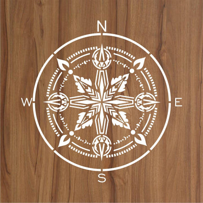 Compass Mandala Reusable Stencil For Canvas And Wall Painting
