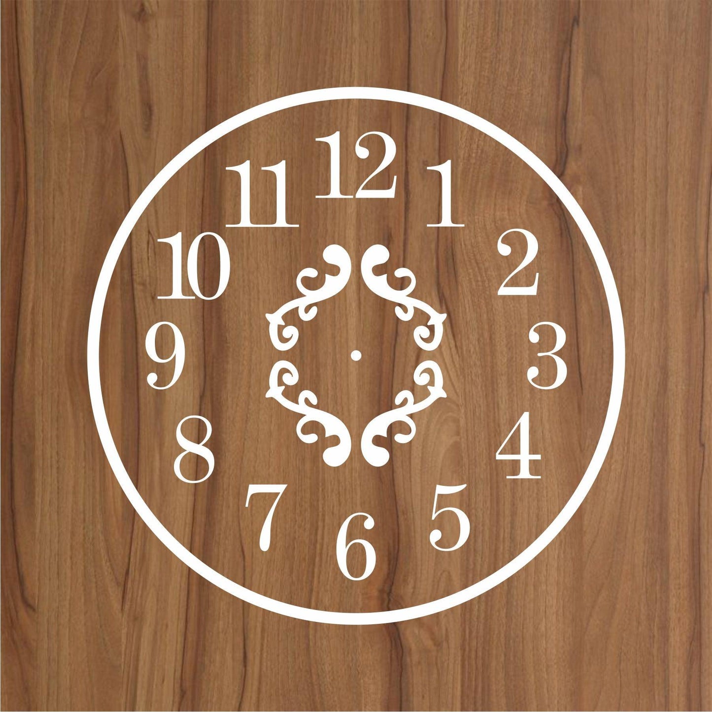 Clock Reusable Stencil For Canvas And Wall Painting