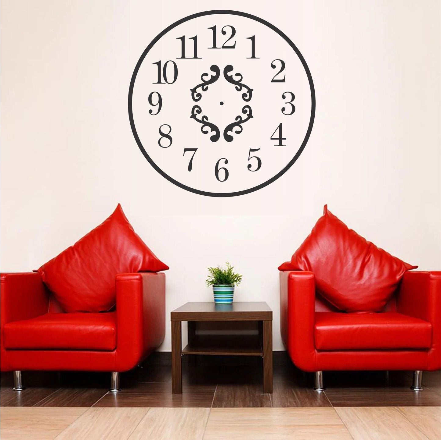 Clock Reusable Stencil For Canvas And Wall Painting
