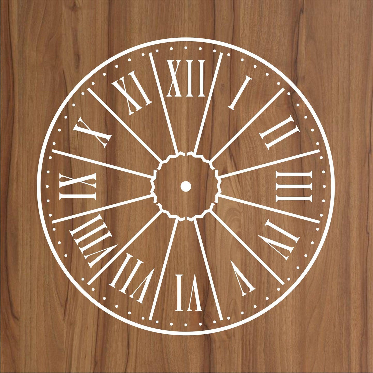 Clock Reusable Stencil For Canvas And Wall Painting