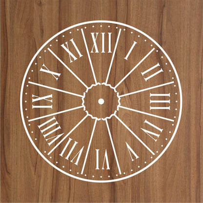 Clock Reusable Stencil For Canvas And Wall Painting
