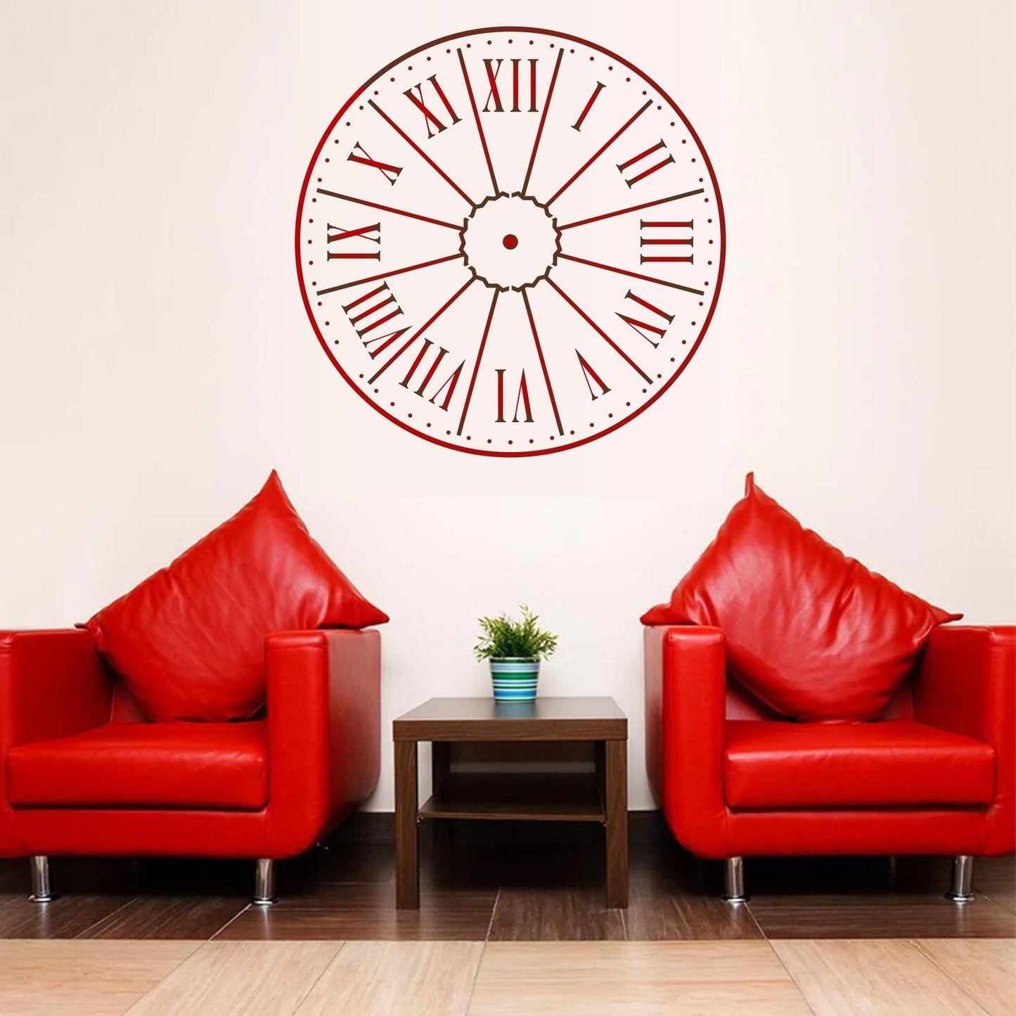 Clock Reusable Stencil For Canvas And Wall Painting