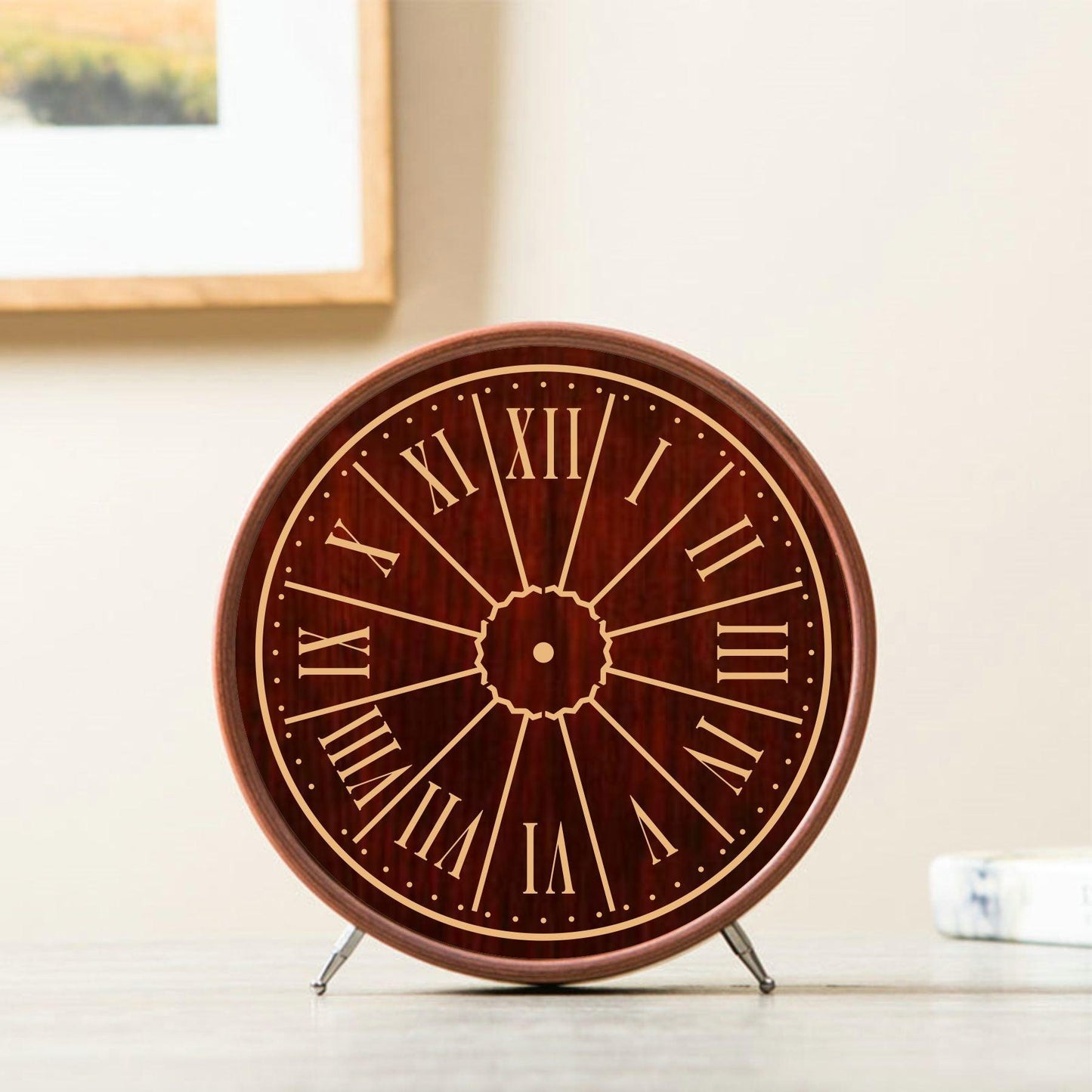 Clock Reusable Stencil For Canvas And Wall Painting