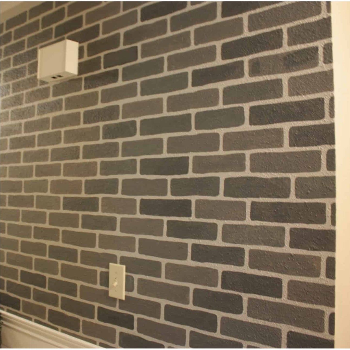 Brick Wall Reusable Stencil For Canvas And Wall Painting.ID #457