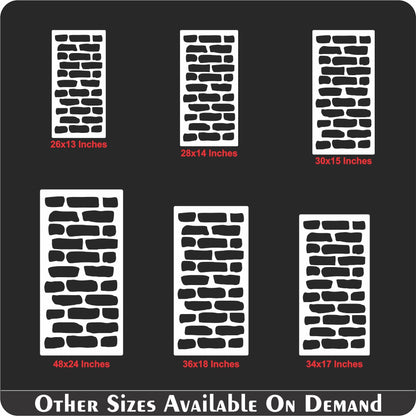 Brick Wall Reusable Stencil For Canvas And Wall Painting.ID #457
