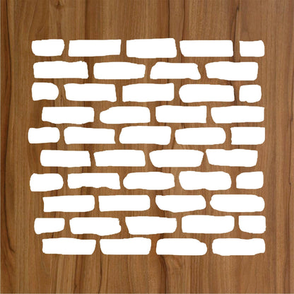 Brick Wall Reusable Stencil For Canvas And Wall Painting.ID #457