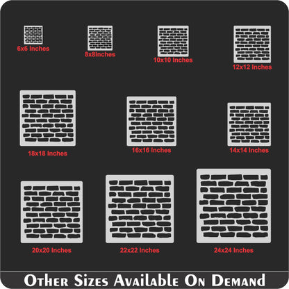 Brick Wall Reusable Stencil For Canvas And Wall Painting.ID #457