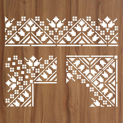 Indian Inlay(furniture and fabric) Reusable Stencil For Canvas And Wall Painting.ID#462