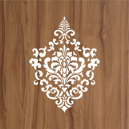 Vintage Damask Floral Reusable Stencil for Canvas and wall painting.ID #465