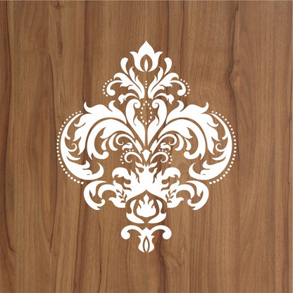 Modern Damask Motif Reusable Stencil for Canvas and wall painting.ID#466