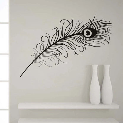 Peacock Feather Reusable Stencil For Canvas And Wall Painting.ID#471