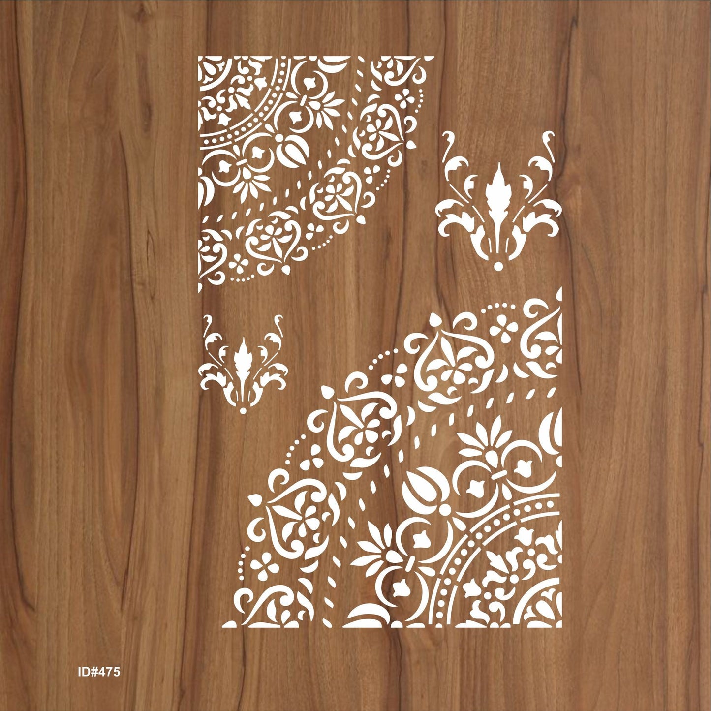 Mandala and Damask Reusable Stencil For Canvas And Wall Painting. ID #475