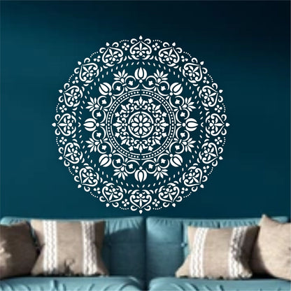Mandala and Damask Reusable Stencil For Canvas And Wall Painting. ID #475
