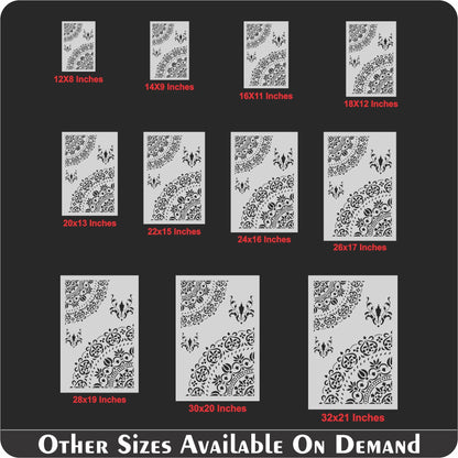 Mandala and Damask Reusable Stencil For Canvas And Wall Painting. ID #475