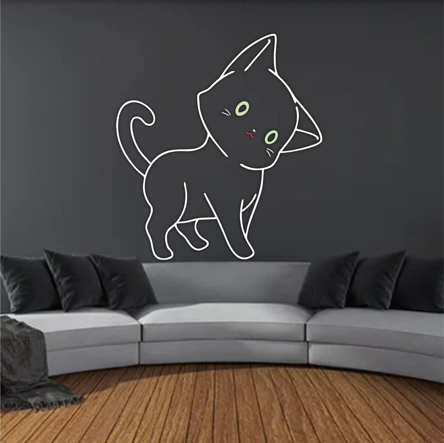 Cat Reusable Stencil For Canvas And Wall Painting.ID #478