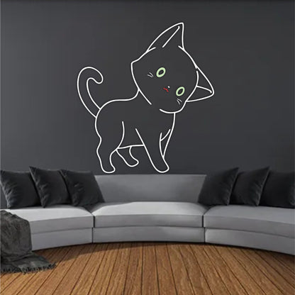 Cat Reusable Stencil For Canvas And Wall Painting.ID #478