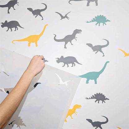 Pack of 12 Dinosaur Stencils For Canvas And Wall Painting Scrapbook Coloring Embossing Album Decorative Template.ID #489