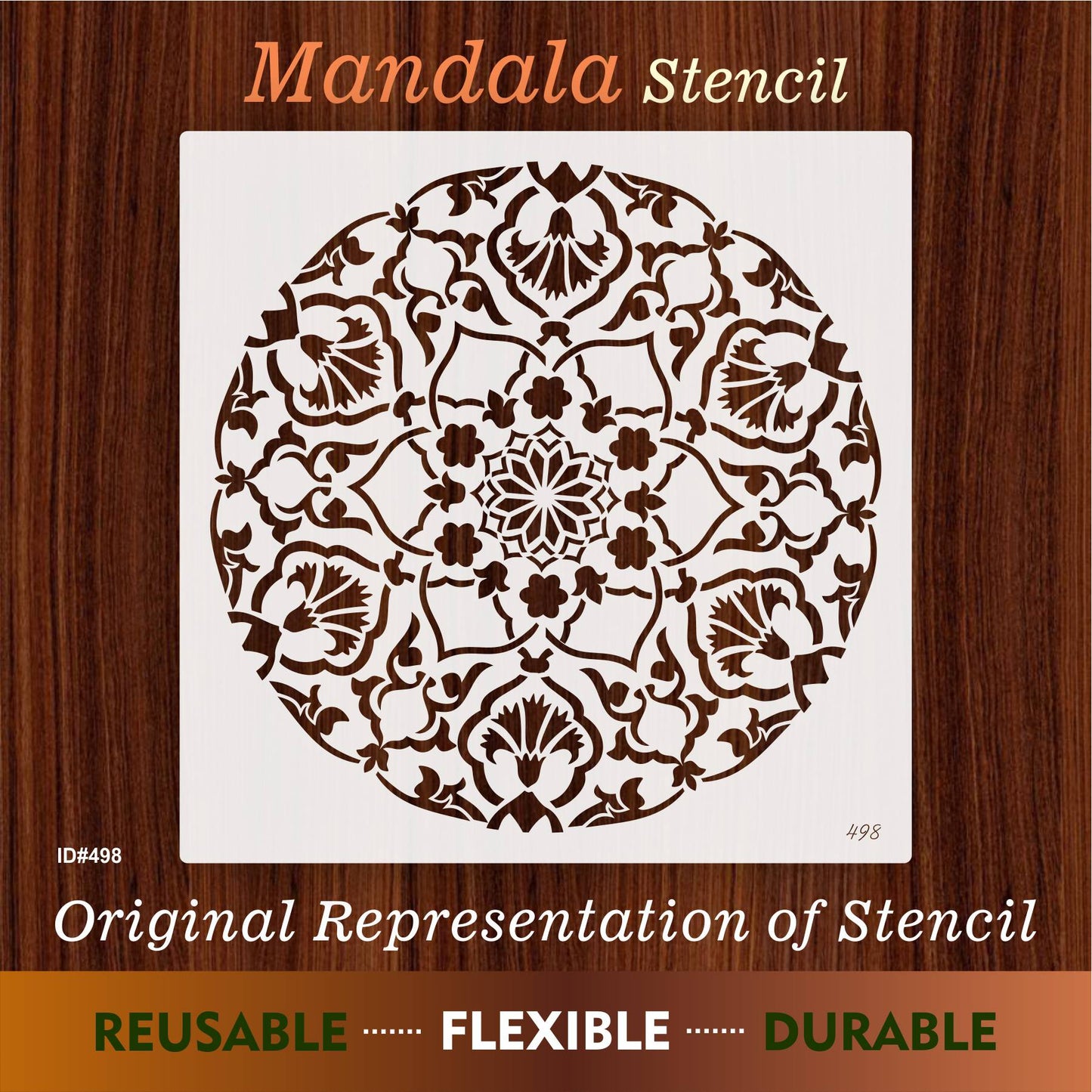 Mandala Stencil For Canvas And Wall Painting, Scrapbook Coloring Embossing, Wood, Furniture Home. ID #498