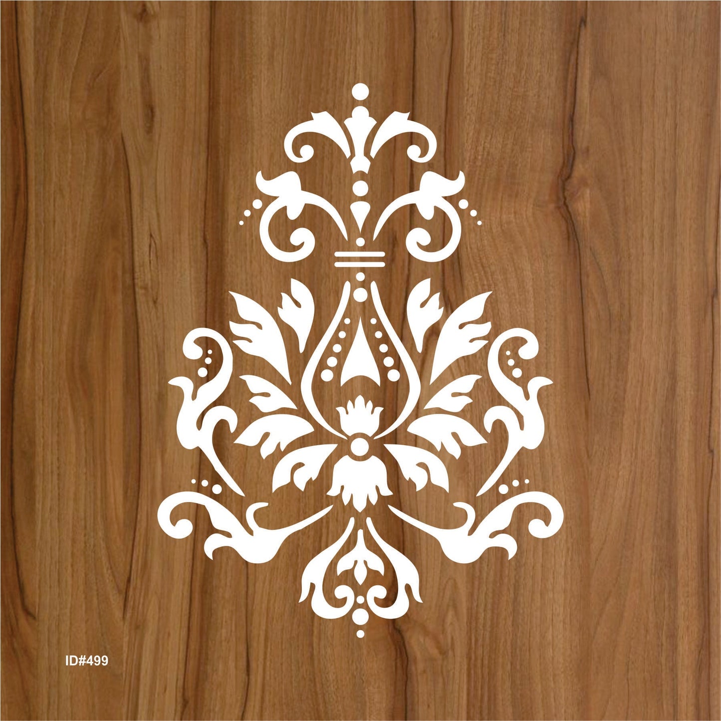Damask Reusable Stencil Used for Tile, Wood, Floor, Wall. ID #499