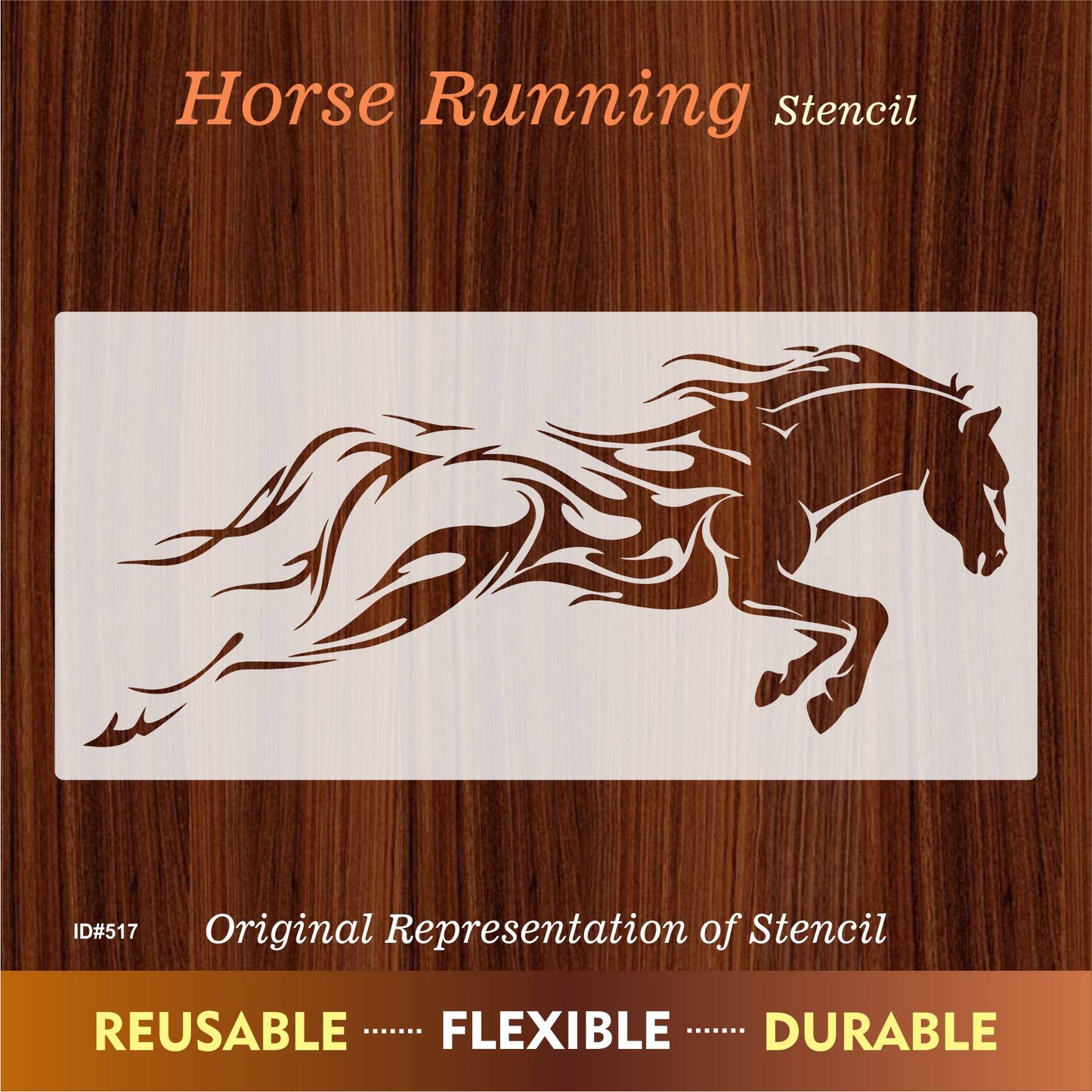 Horse Running Stencil Used for Wall Painting Scrapbooking Stamping Embossing Album Paper Card Template. ID #517