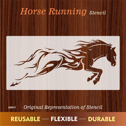 Horse Running Stencil Used for Wall Painting Scrapbooking Stamping Embossing Album Paper Card Template. ID #517