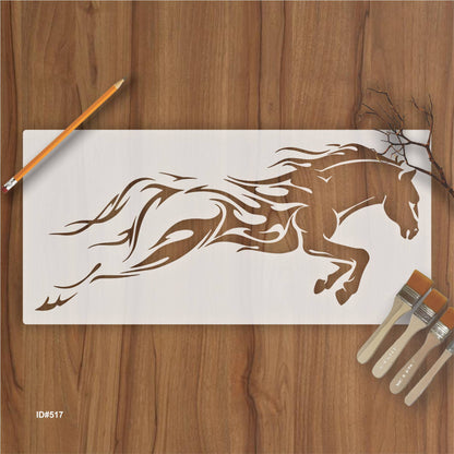 Horse Running Stencil Used for Wall Painting Scrapbooking Stamping Embossing Album Paper Card Template. ID #517