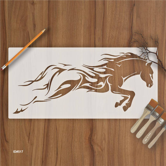 Horse Running Stencil Used for Wall Painting Scrapbooking Stamping Embossing Album Paper Card Template. ID #517