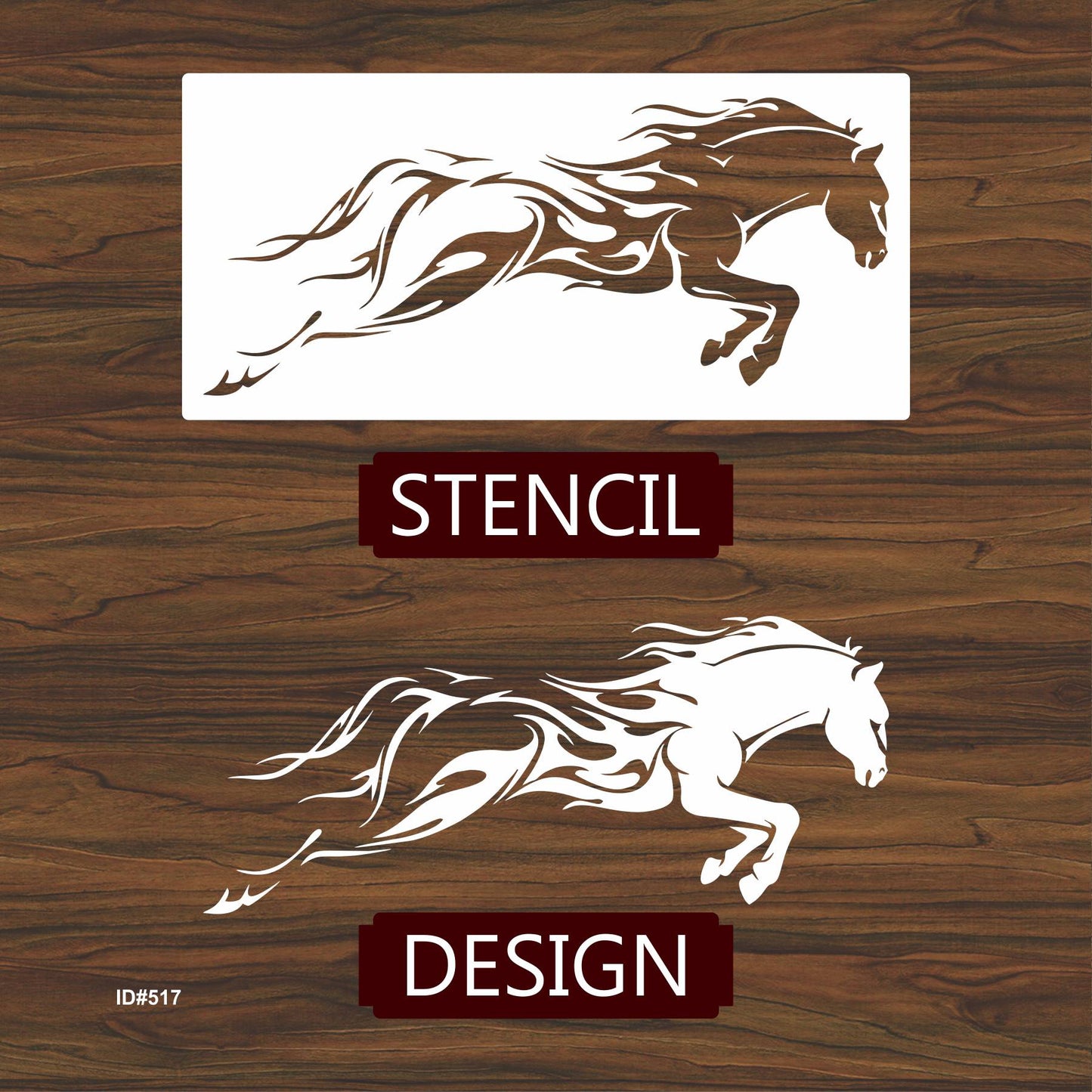 Horse Running Stencil Used for Wall Painting Scrapbooking Stamping Embossing Album Paper Card Template. ID #517