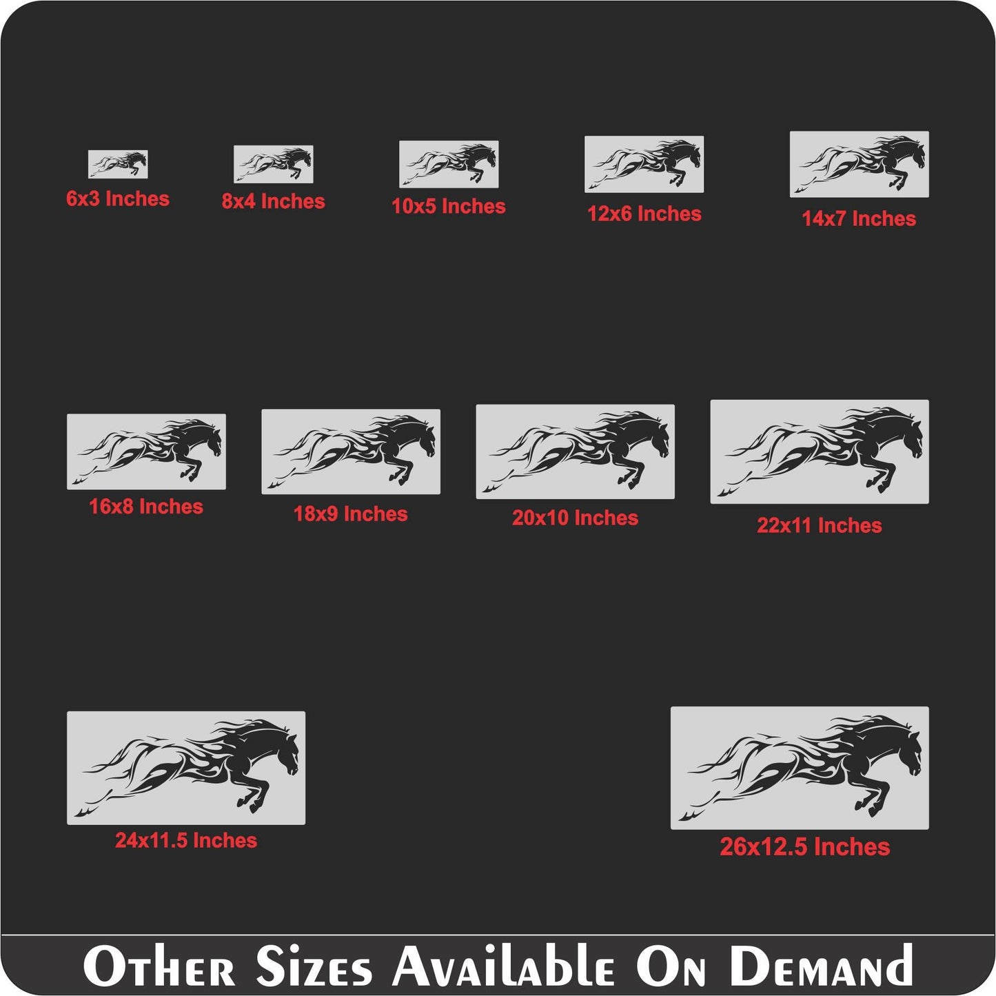 Horse Running Stencil Used for Wall Painting Scrapbooking Stamping Embossing Album Paper Card Template. ID #517