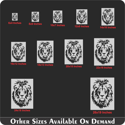 Lion Face Stencil Used for Canvas and Wall Painting Scrapbooking Stamping Embossing Album Paper Card Templatel. ID #519