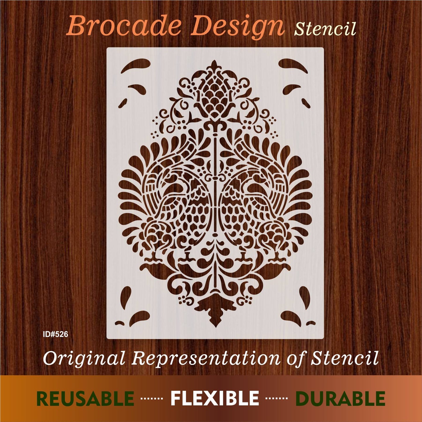 Brocade Design Stencil Used for Stone Wall Painting Spray Hollow DIY Template Cake Template. ID #526