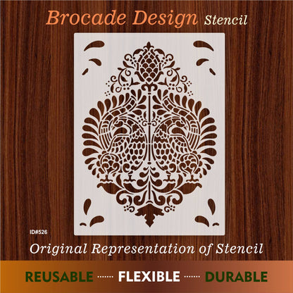 Brocade Design Stencil Used for Stone Wall Painting Spray Hollow DIY Template Cake Template. ID #526