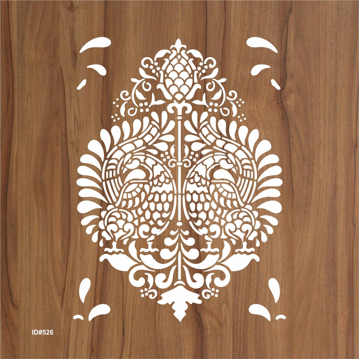 Brocade Design Stencil Used for Stone Wall Painting Spray Hollow DIY Template Cake Template. ID #526