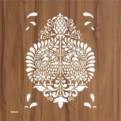 Brocade Design Stencil Used for Stone Wall Painting Spray Hollow DIY Template Cake Template. ID #526