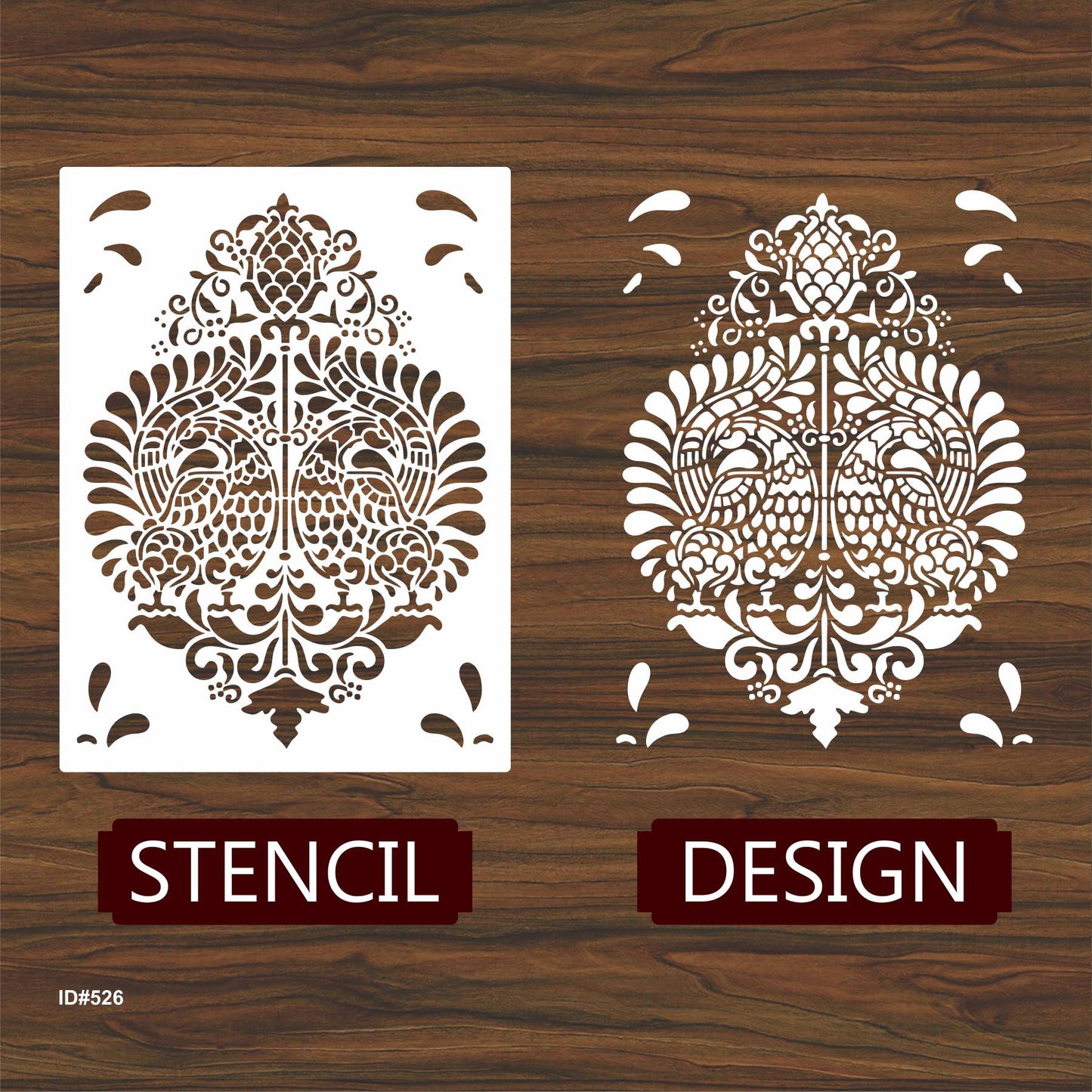 Brocade Design Stencil Used for Stone Wall Painting Spray Hollow DIY Template Cake Template. ID #526