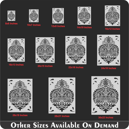 Brocade Design Stencil Used for Stone Wall Painting Spray Hollow DIY Template Cake Template. ID #526