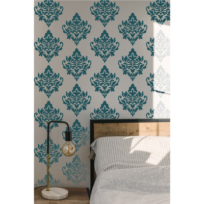 Embellishment Damask Stencil for Painting on Wood, Canvas, Paper, Fabric, Floor, Wall. ID #532